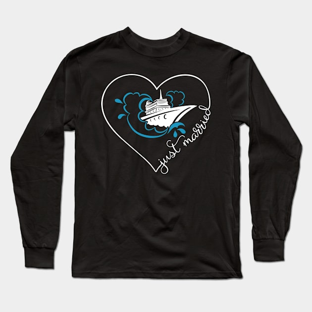 Just married Cruise Ship Honeymoon Couple Matching Gift Long Sleeve T-Shirt by gogo-jr